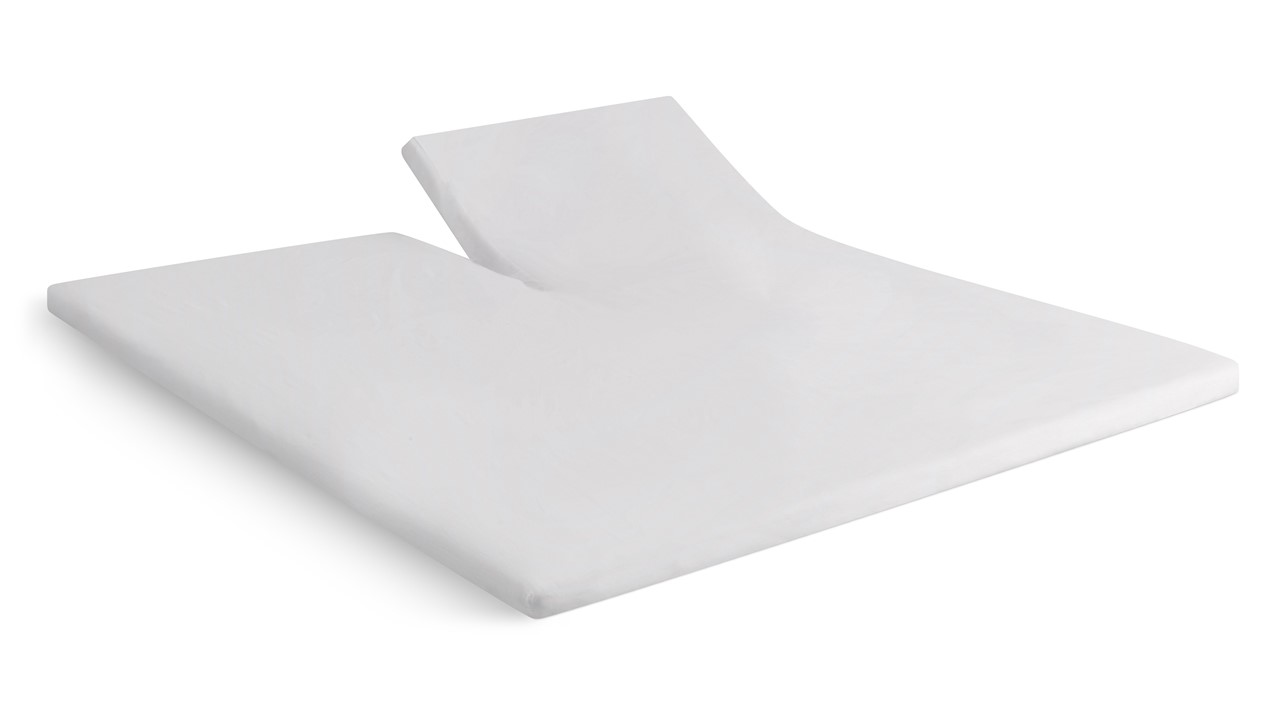 Hoeslaken Beter Bed Select Perkal splittopper wit