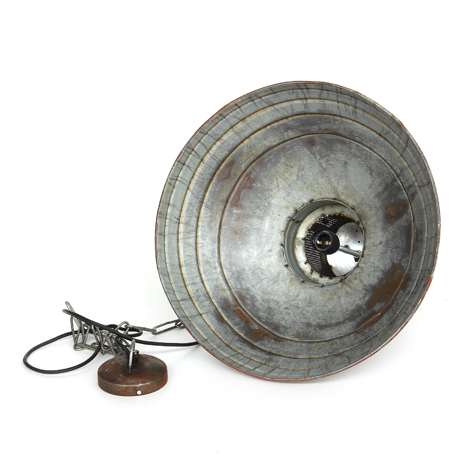 Leuchte 'Strainer', grau, braun, Ø 48 cm, H 39 cm von fischer's lagerhaus