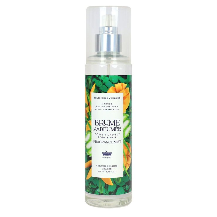 Brume parfumée cheveux et corps mangue aloé vera 250ml