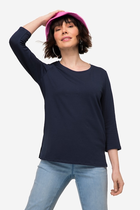 T-Shirt, Rundhals, 3/4-Ärmel