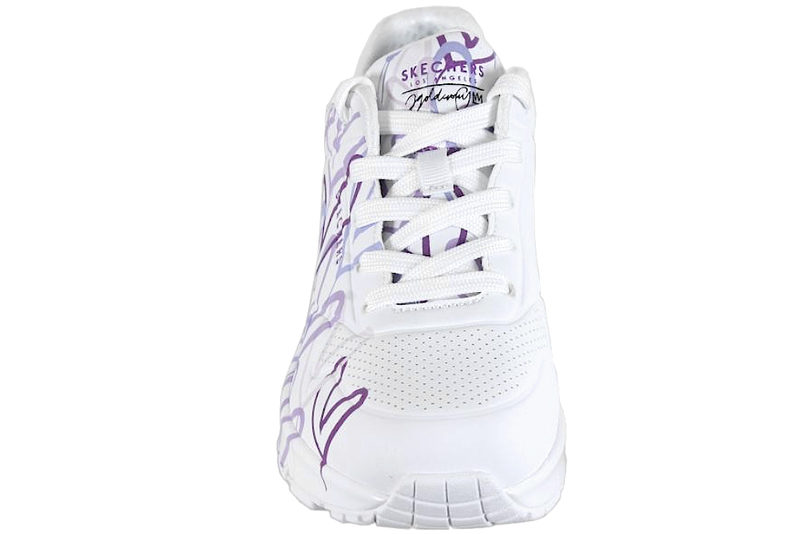 SKECHERS UNO - SPREAD THE LOVE SNEAKERS MED LILLA HJERTER