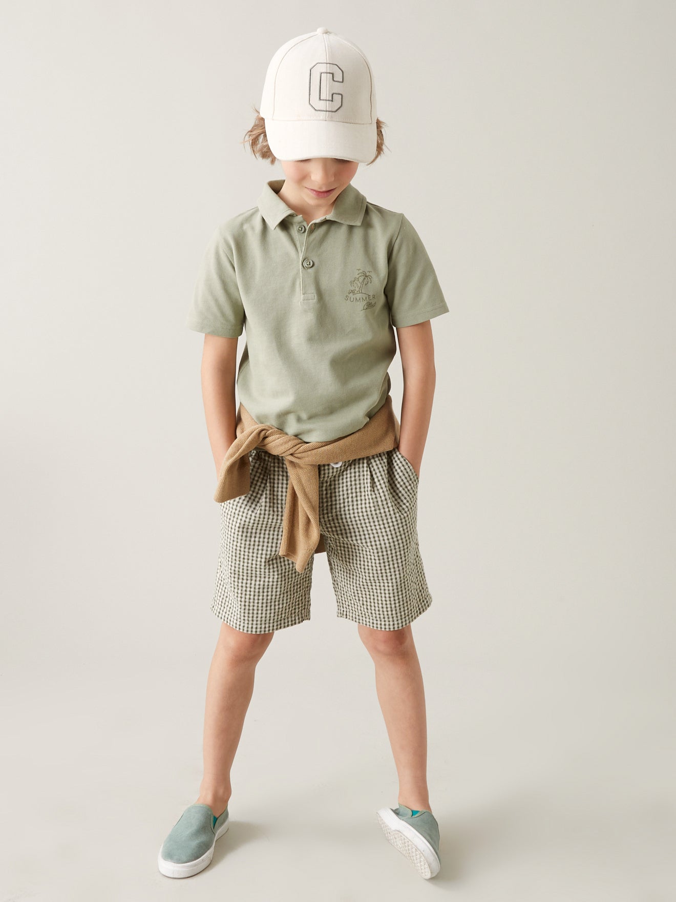 Polo en maille piquée garçon - Coton bio