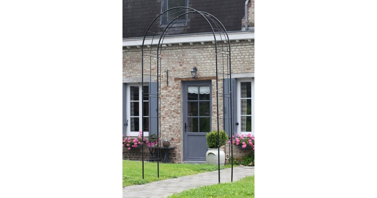 NatureMetalen rozenboog kweekkas  (Zwart)