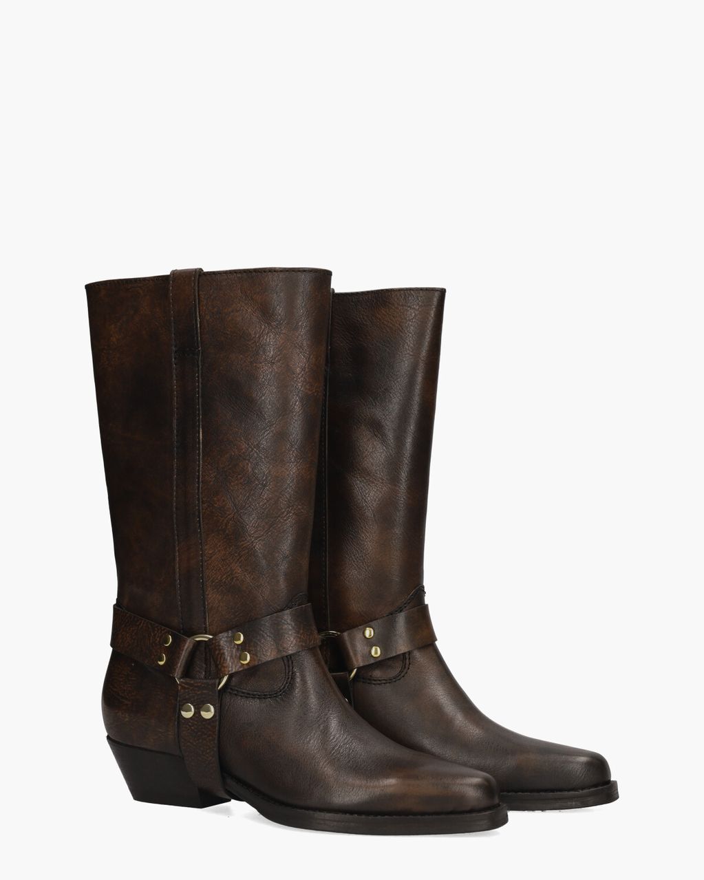 Billi Bi A7165 Zwart/Bruin Damesboots