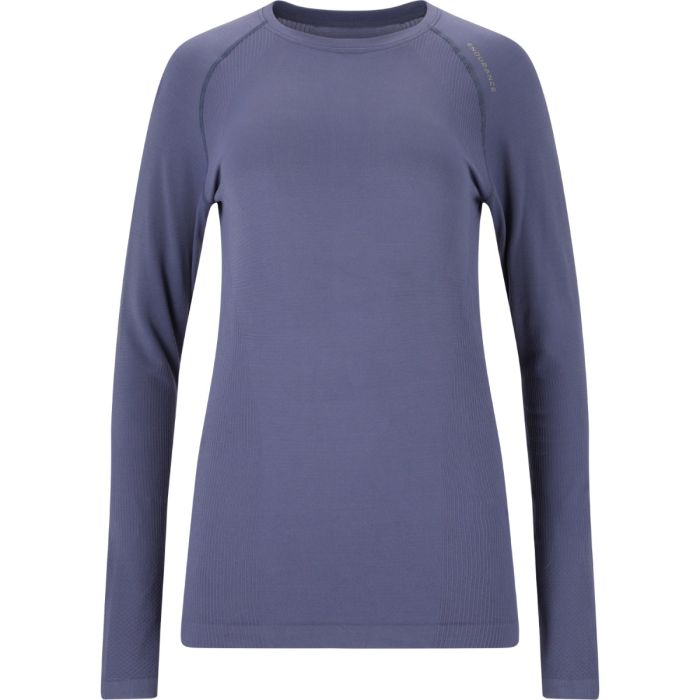 Endurance Dame Trøjer Halen Seamless Long Sleeves Tee Blå