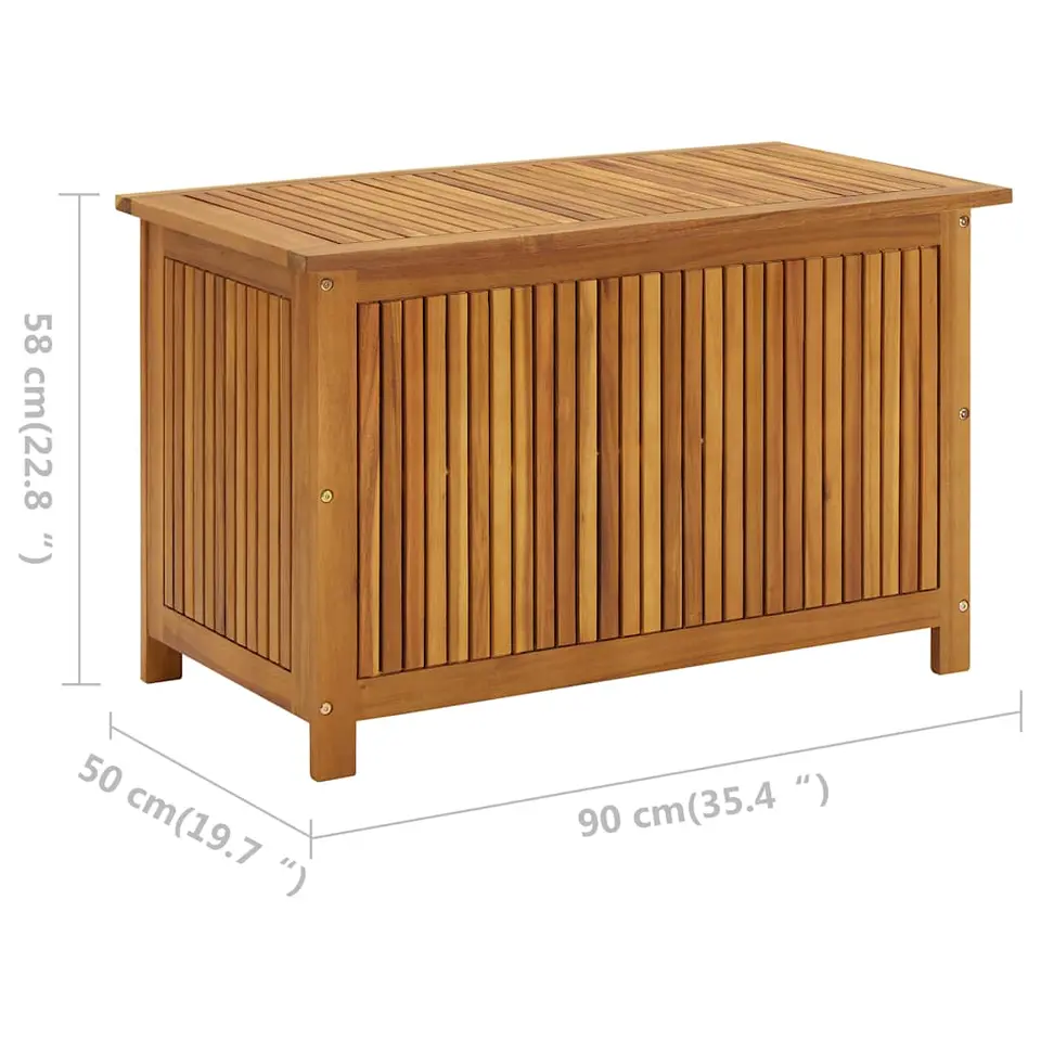 vidaXL - Opslagkist - Bruin - Hout - 90 x 50 x 58 cm