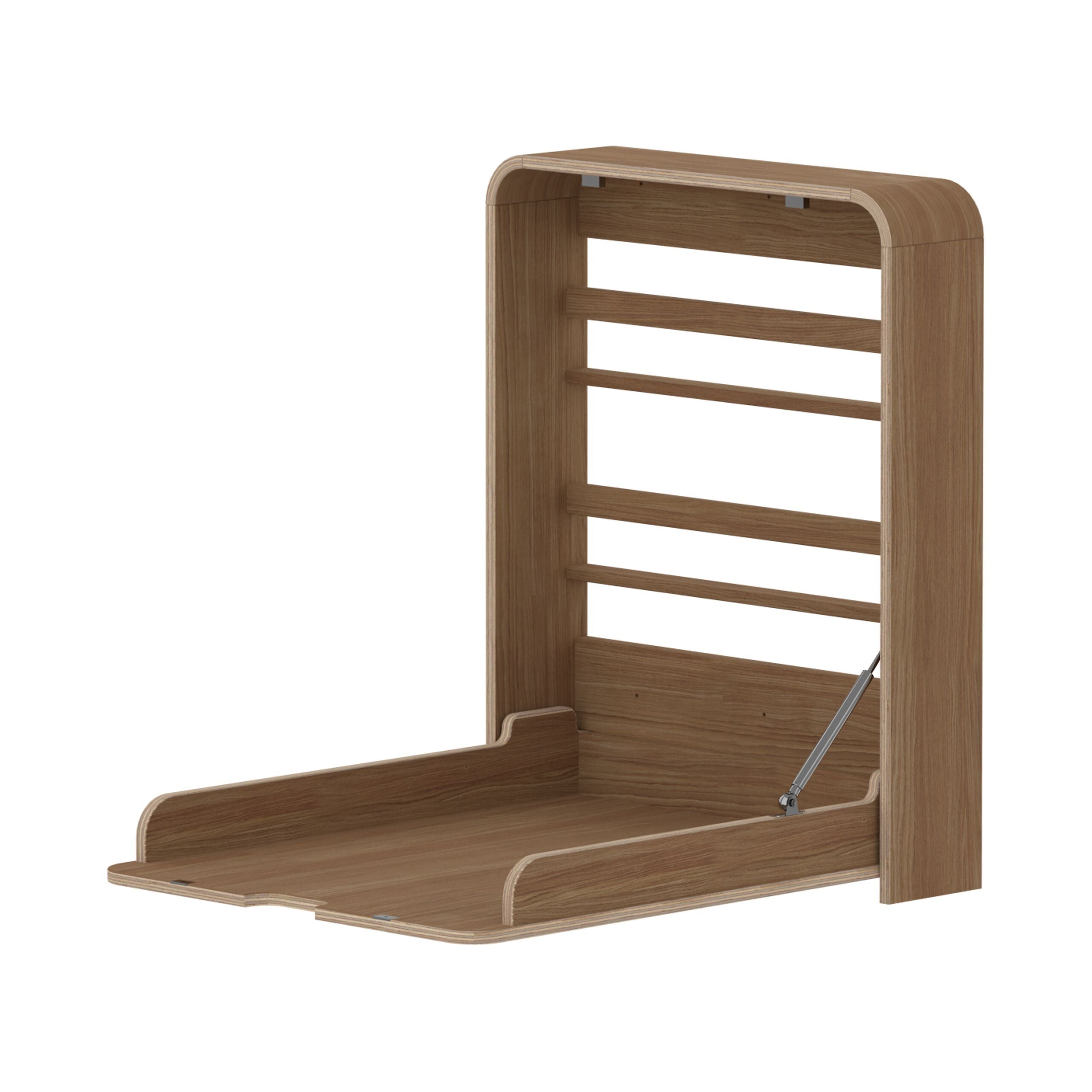 NOVA Wandhängender Wickeltisch Oak - Natur / B: 64.0 cm x T: 15.0 cm x H: 78.0 cm