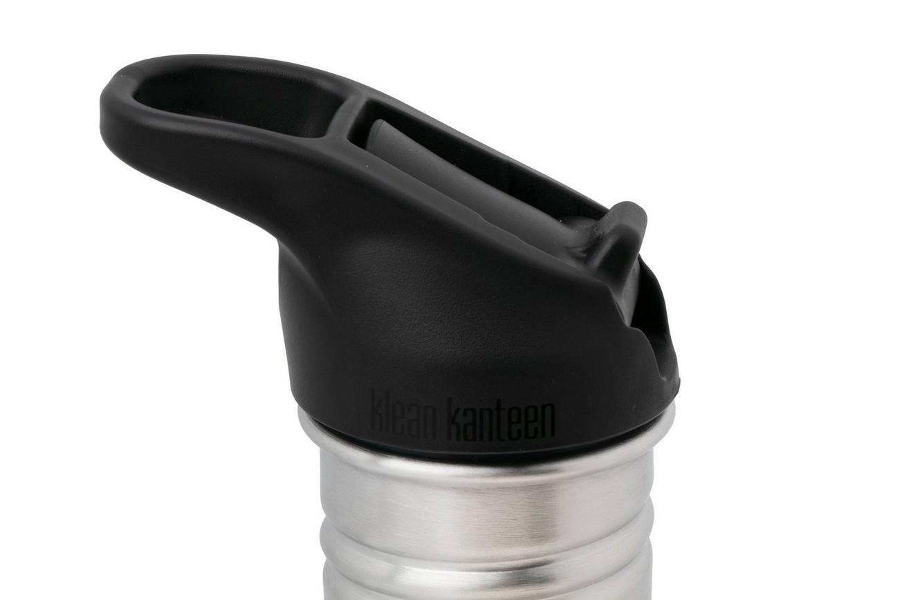 Klean Kanteen Classic Water Bottle 1011192 Brushed Stainless, Flip Seal Sport Cap, drinkfles, 800 ml