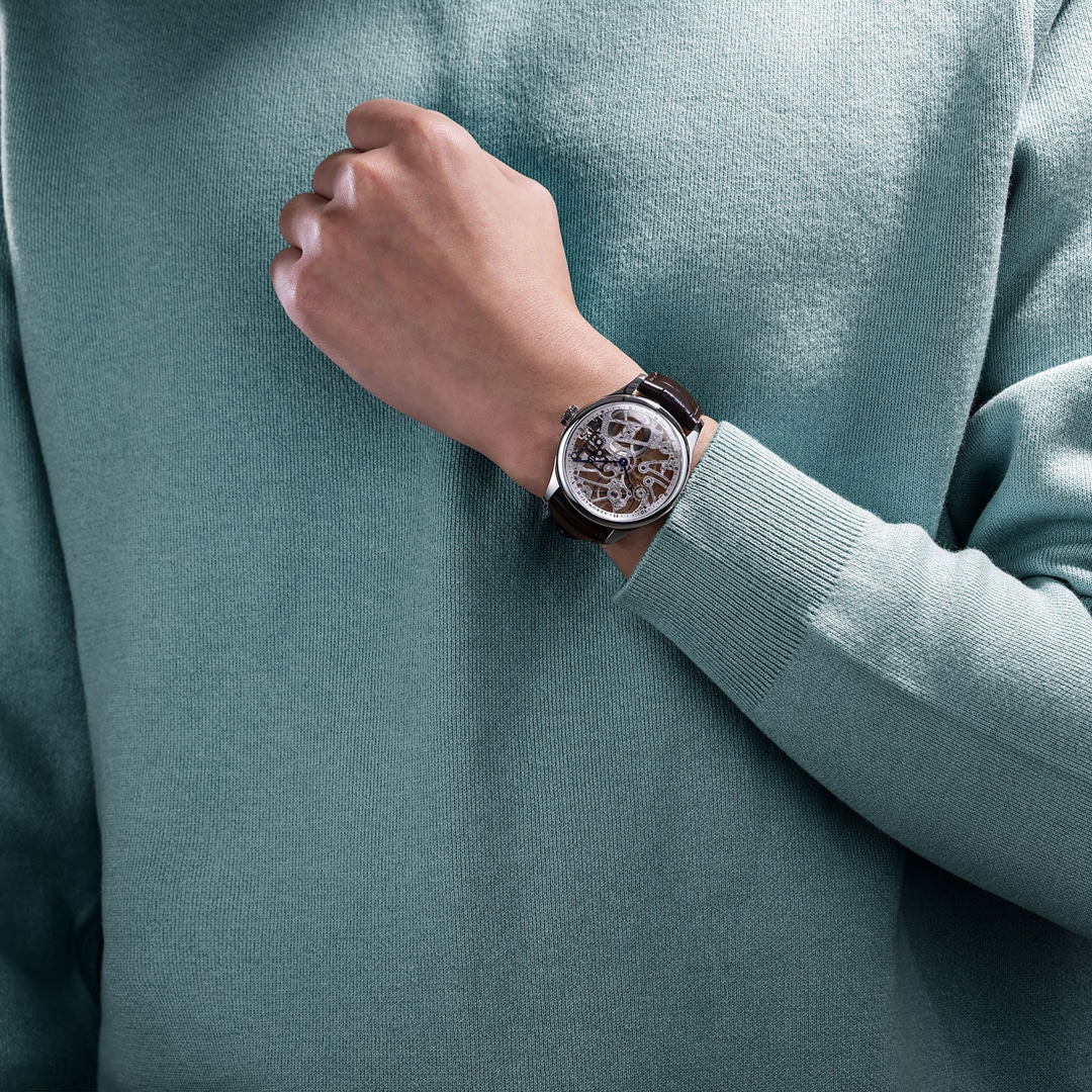 Aerowatch Renaissance Classic Skeleton Silbrig