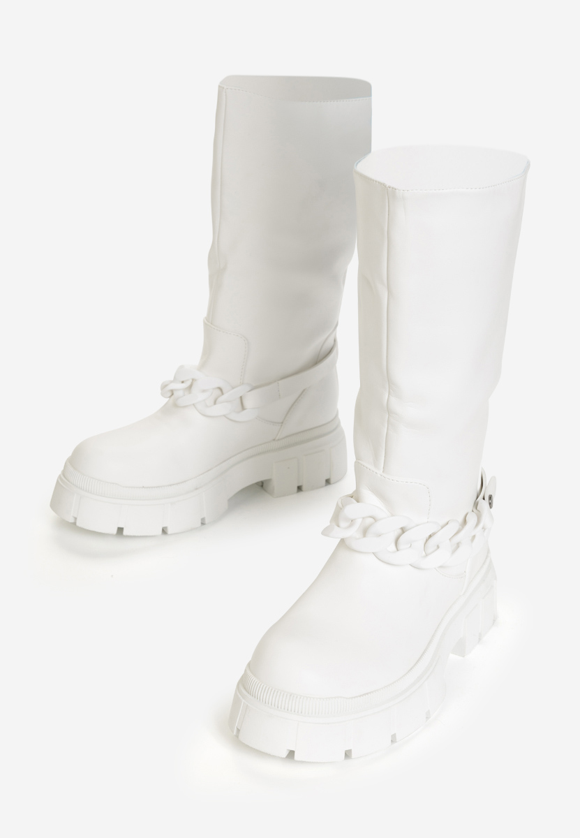Bottes femme blanches Mikka