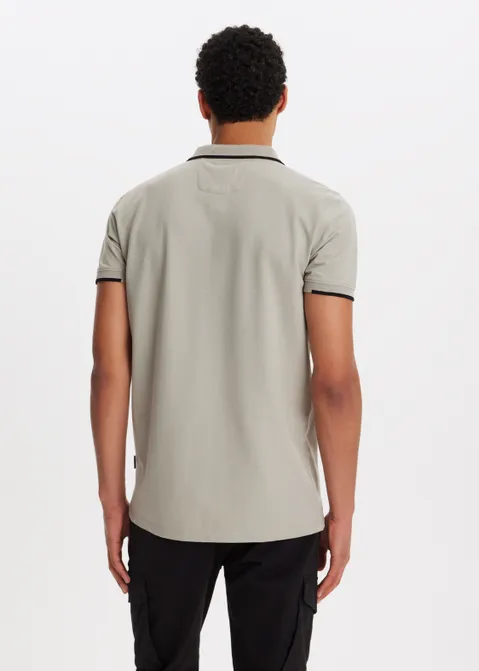 Polo piqué grijs (GRS.STO)