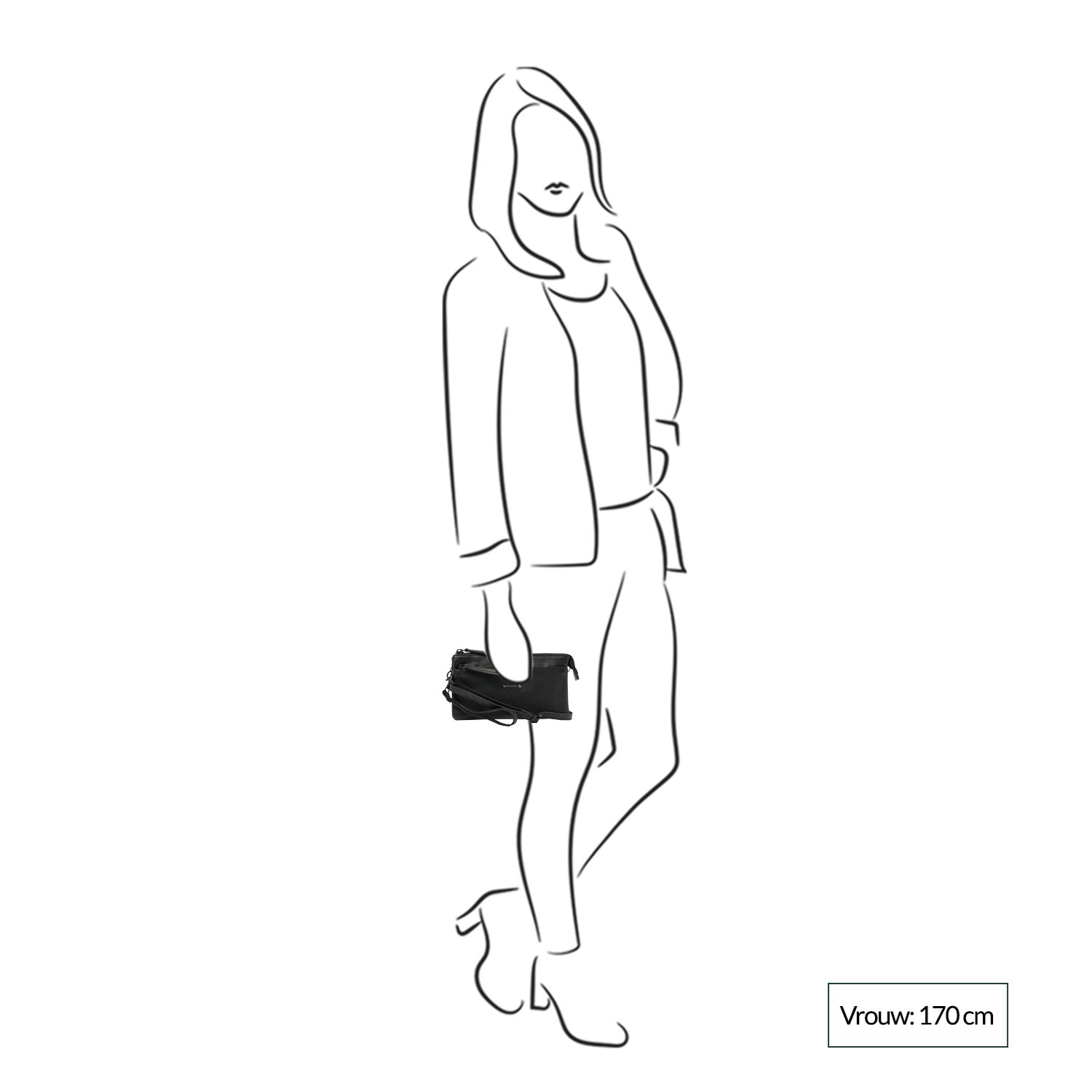 dR Amsterdam Tampa Shoulderbag/Clutch olive