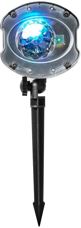 Nedis - LED- en Laserprojector - Prikspot - Grondspot - Binnen & Buiten - IP44 - Incl. 5m Snoer