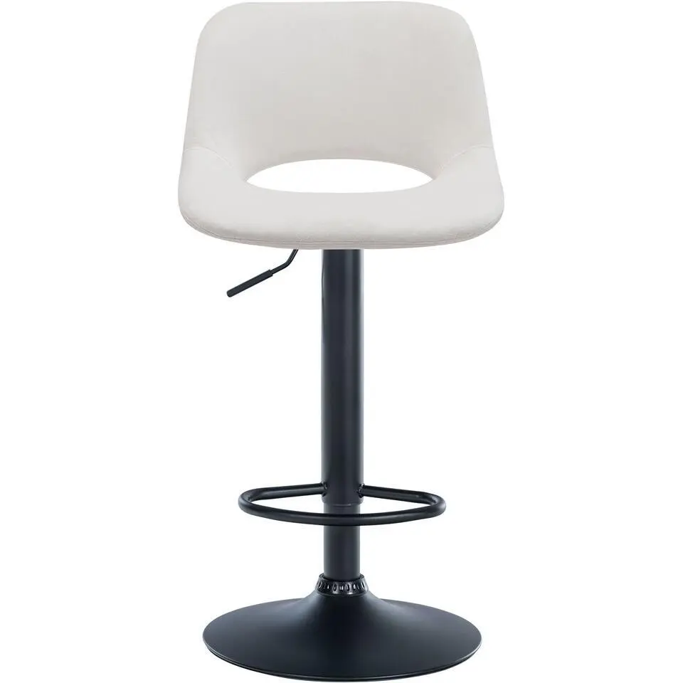 CLP Barkruk Camden Fluweel - creme