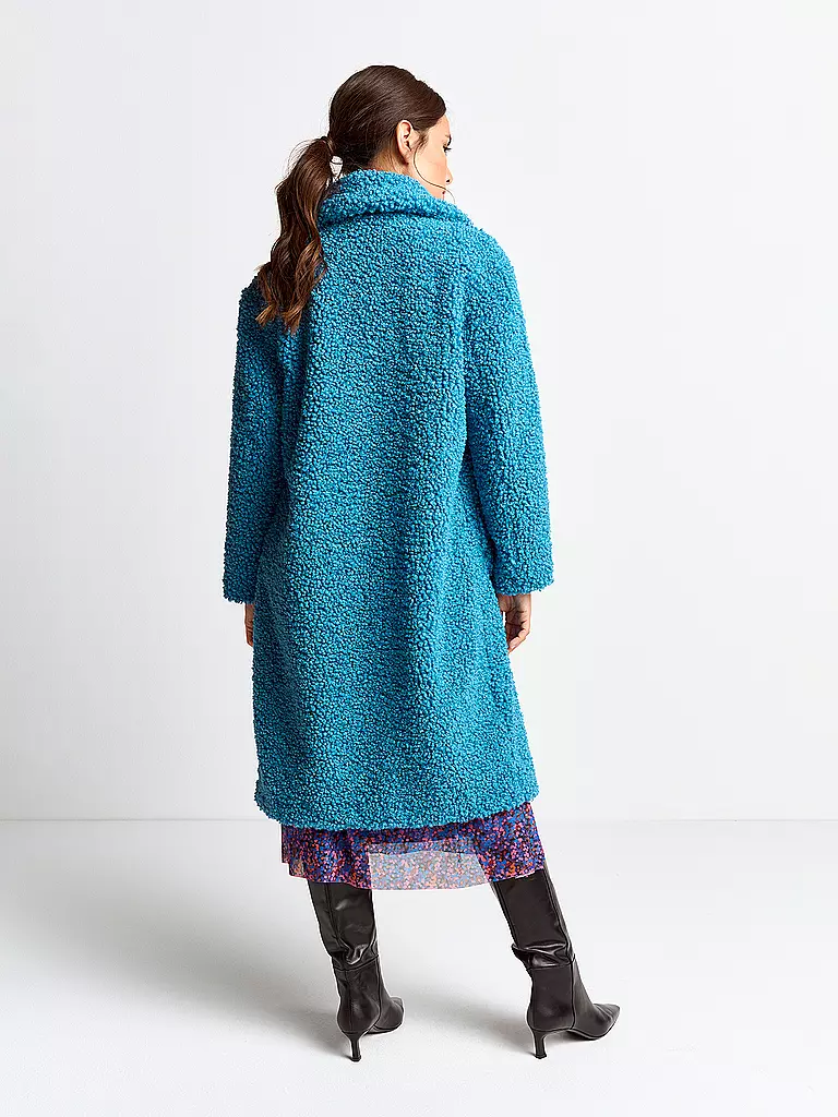 RICH & ROYAL Jacke in Felloptik blau