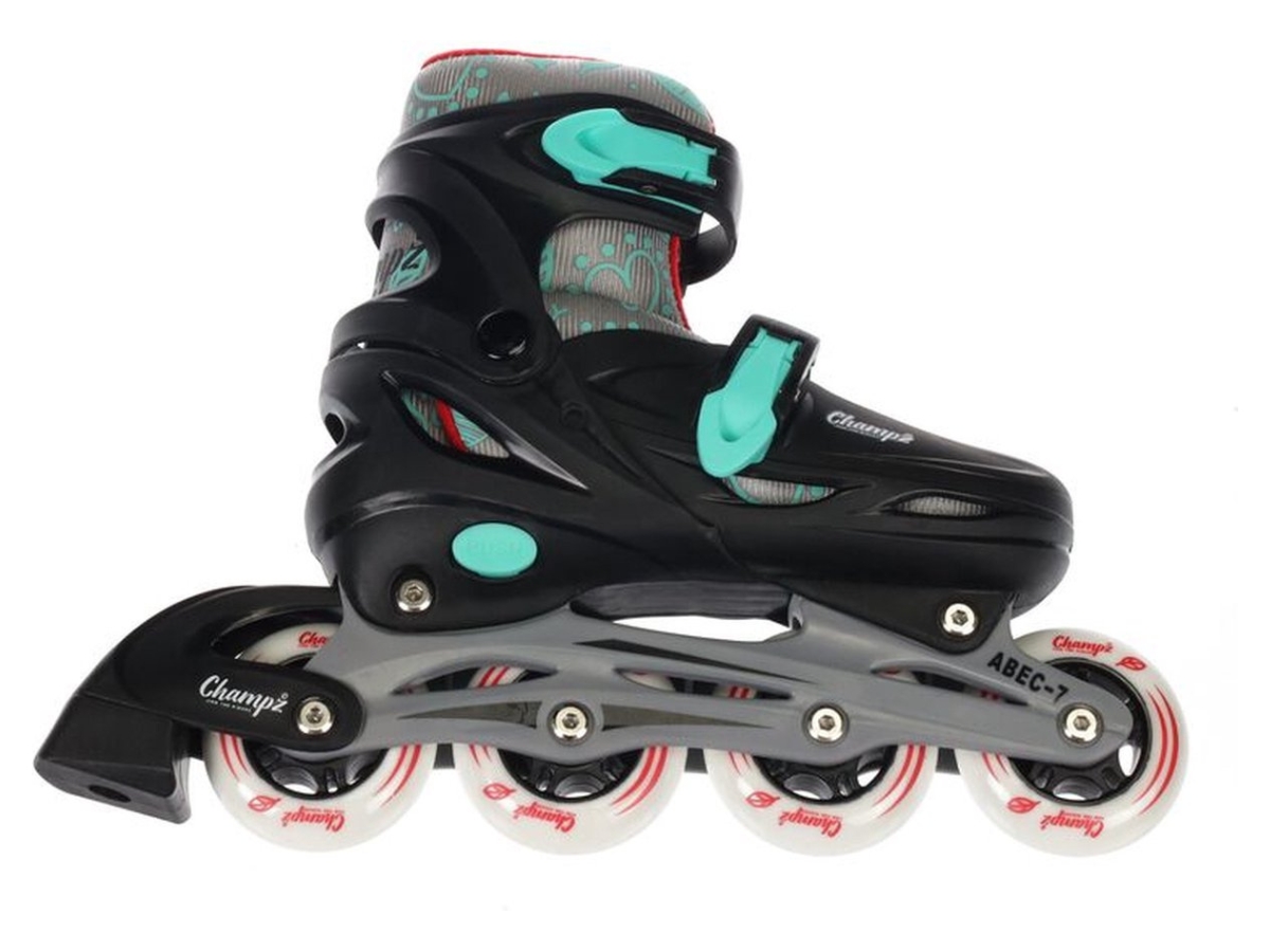 Champz Black ABEC7 Hardboot verstelbare inline skates