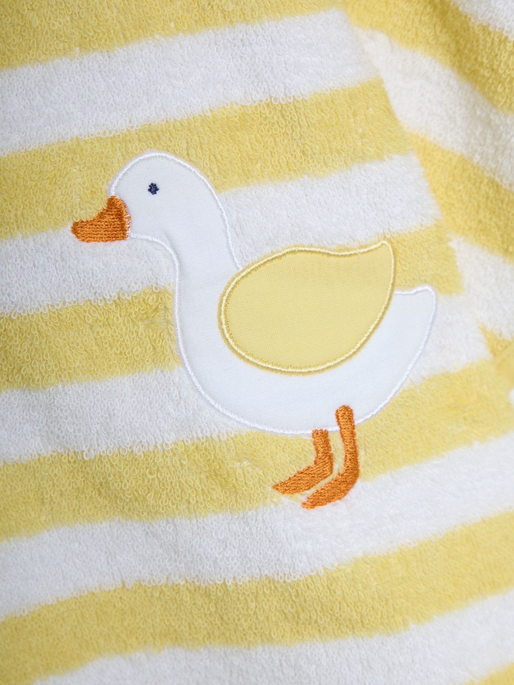 Geel - JoJo Maman Bébé 100% Cotton Butterfly Towelling Poncho