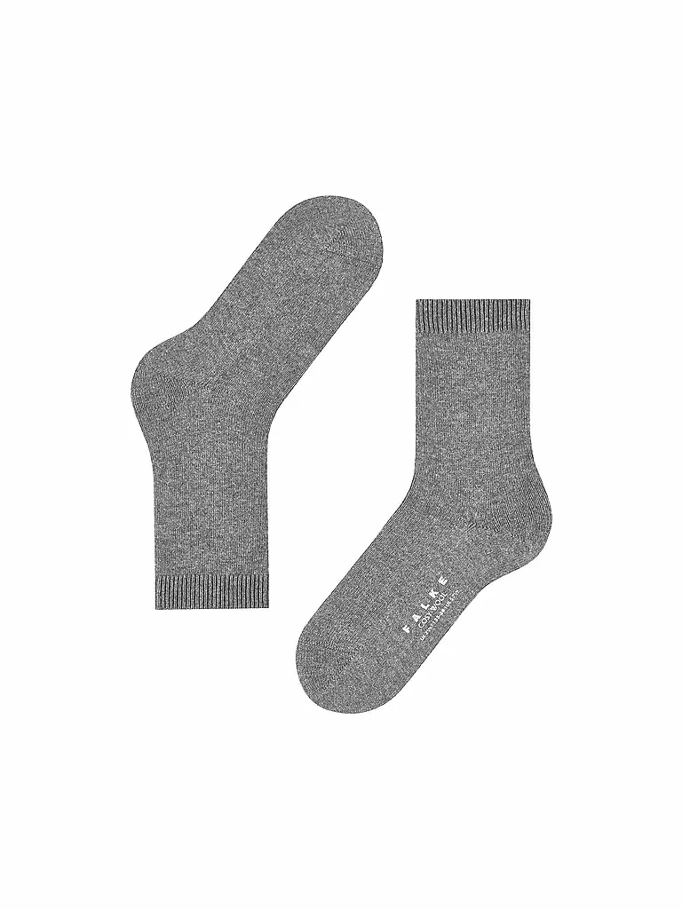 FALKE Socken COSY WOOL lieght greymelange hellgrau