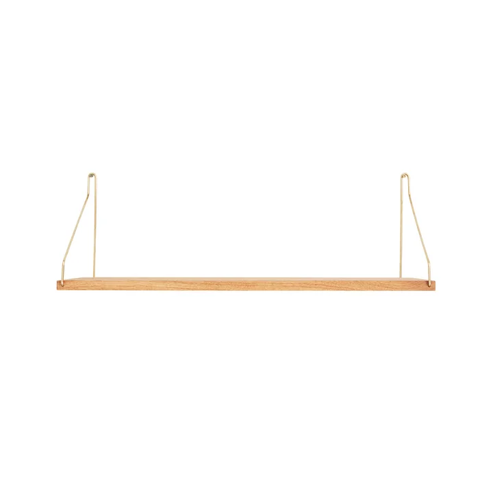 Frama - Shelf Regal 60 x 20 cm, Eiche / Messing