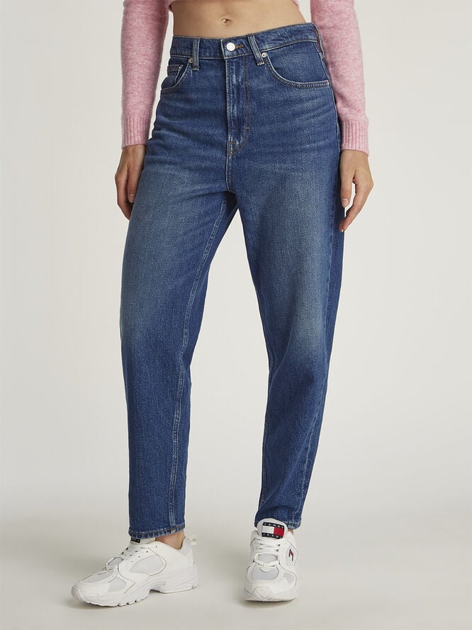 Tommy Hilfiger MOM JEAN UH TPR BI0152 CO Denim dark