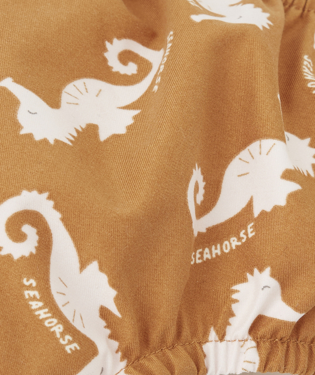 LASSIGCOUCHE DE BAIN CARAMEL THÈME HIPPOCAMPE