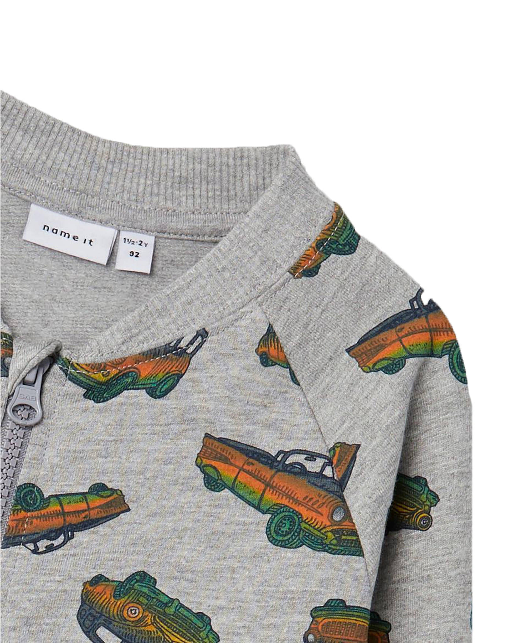 Sweatjacke NMMNILLINGE in grey melange
