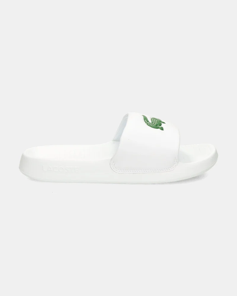 Lacoste Serve Slide Slippers  - wit