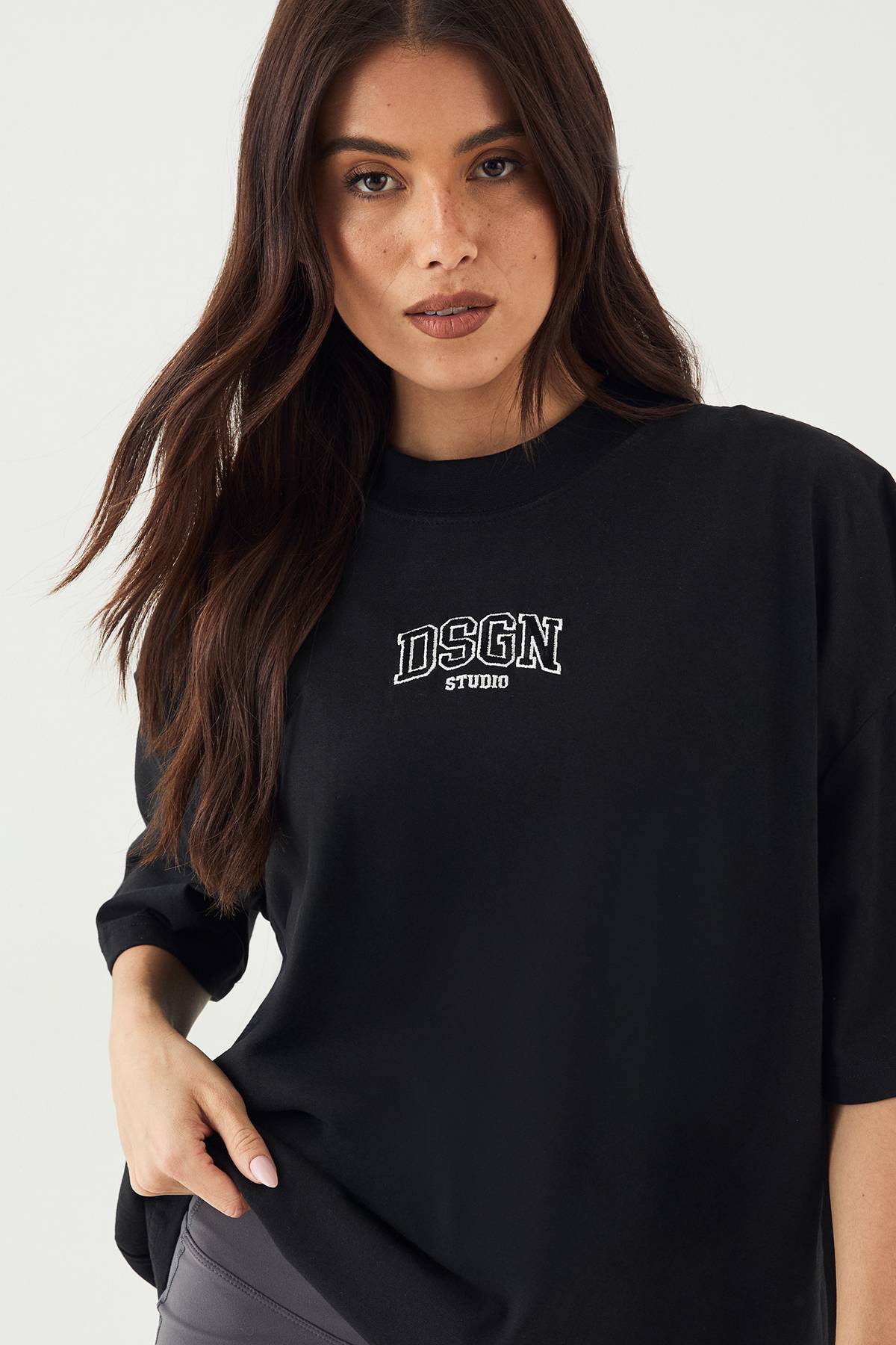 T-Shirt Oversized Lourd Brodé DSGN Studio