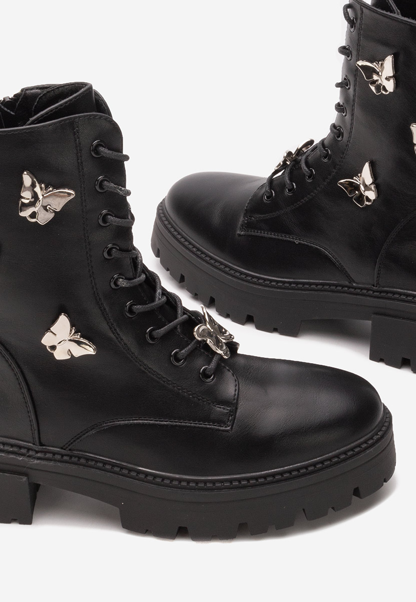 Bottines rangers femme noirs Latisa