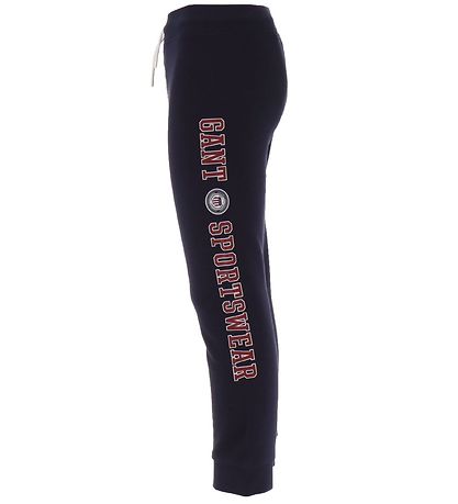 GANT Jogginghosen - Wappen Shield - Evening Blue m. Rot