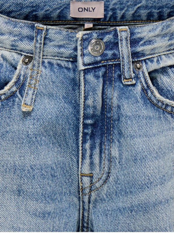 ONLY - KOGBROOME HW WIDE DNM TAI - Jeans - Medium Blue Denim - Wide-leg