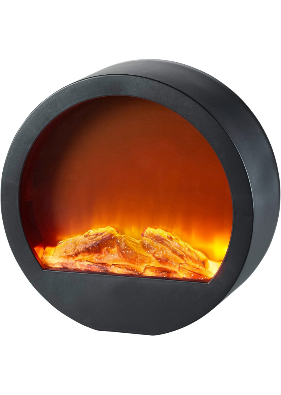 Décoration LED avec effet feu de cheminée