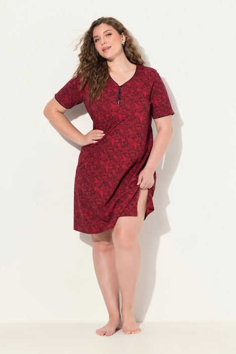 Bigshirt, 2er-Pack, Zierkanten, Halbarm