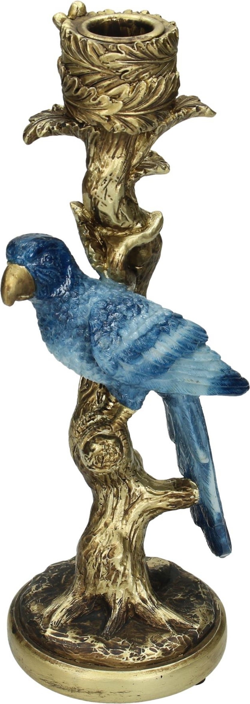 HD Collection kandelaar Zoo blauw 10,5 x 9 x 25,5 cm