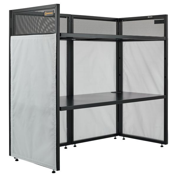 Roadworx DJ Table White Shelf