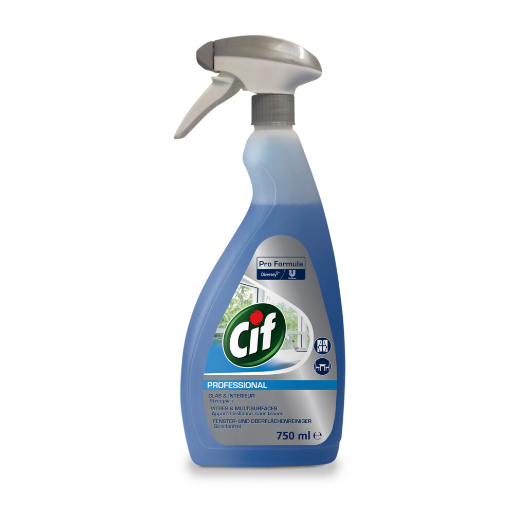 Cif Professional Glas -en Interieurreiniger Pro Formula750 ml