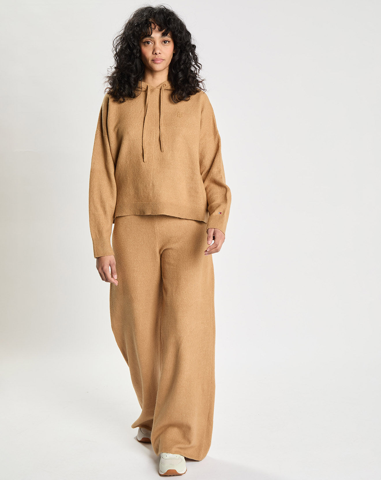 Tommy Hilfiger Pull à capuche Flex camel