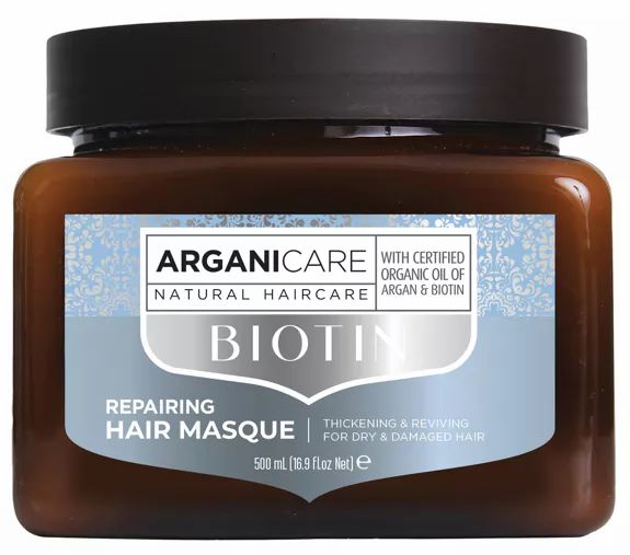 Arganicare - Feuchtigkeitsspendende und reparierende Maske mit Biotin