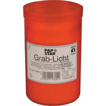 Photophore tombal 3 jours, diamètre: 64 mm, rouge