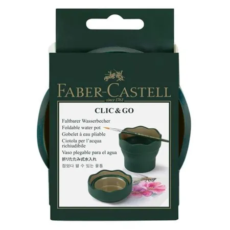 Faber-Castell Wasserbecher CLIC & GO, grün