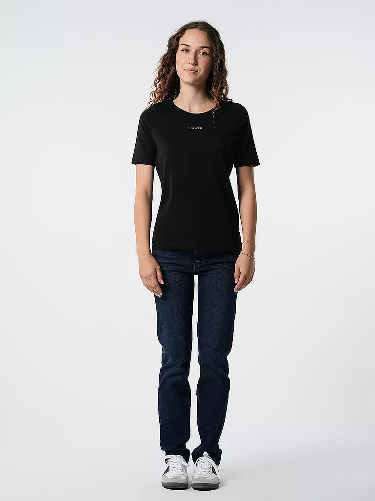 S.OLIVER T-Shirt  schwarz