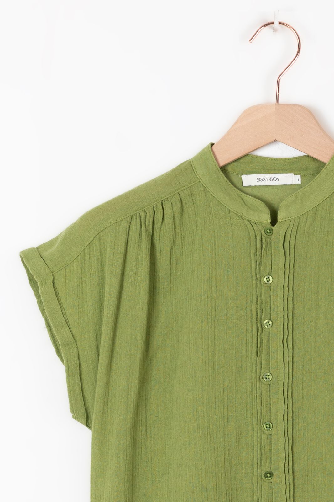 Groene blouse met knopen