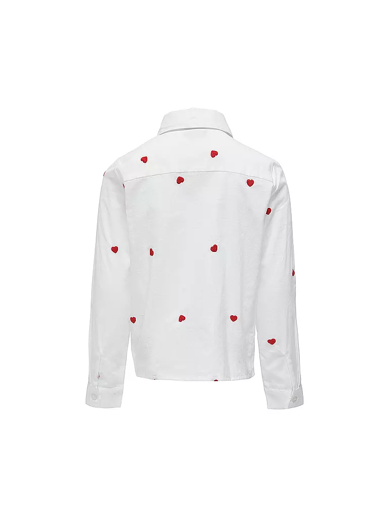 ONLY Mädchen Bluse KOGLINA GRACE weiss