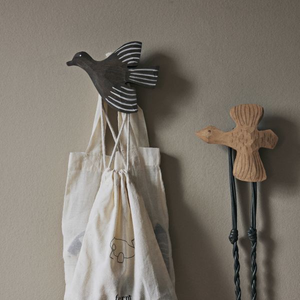 Ferm Living Lola Bird Muurhaak - Anthracite