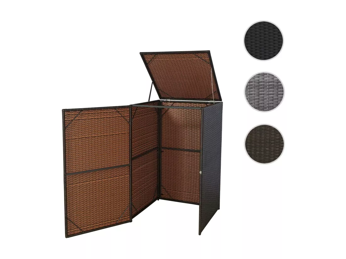 Habillage de poubelle MCW-E25 120l, brun