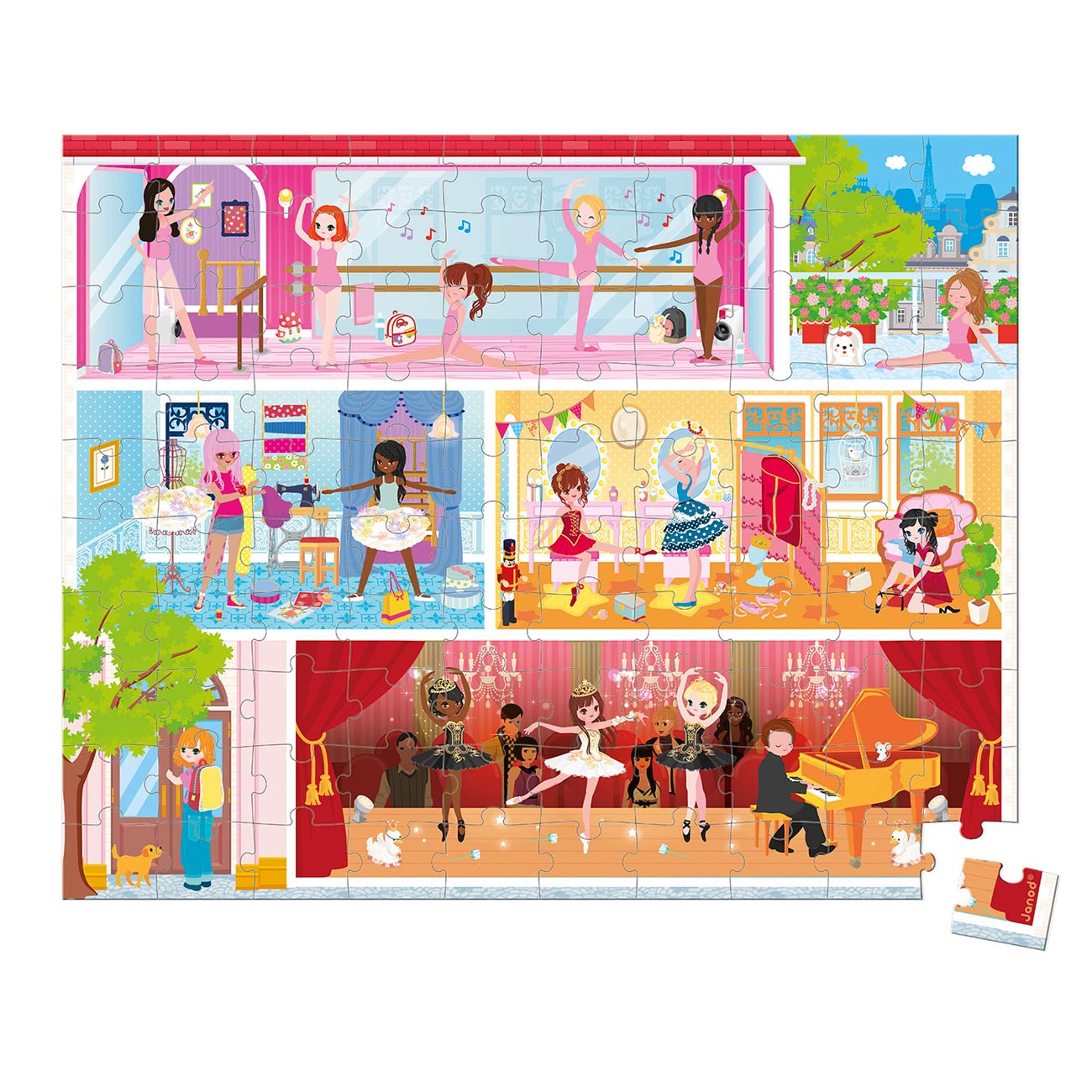 Janod Puzzel - De Dansschool, 100st.
