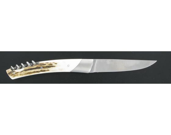 Grand Cru Carbone BOIS DE CERF Couteau de Poche Le Thiers par Chambriard