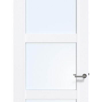 Arne & Bodil binnendeur ABB105 blank glas - extra wit afgelakt - glaslat extra wit