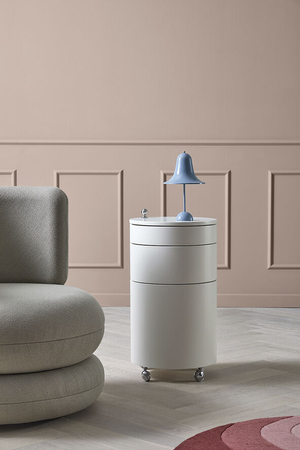 Verpan Pantop Ø18 Portable Table Lamp Dusty blue