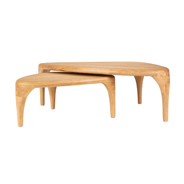 Zuiver - Isla Couchtisch, Eiche (2er-Set)